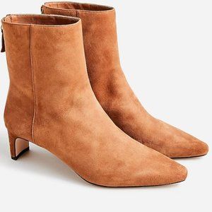 NEVER WORN - J.Crew Stevie Ankle Boots in Brown Suede